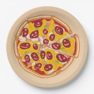 "Slice of Fun: een speelse pizza-geïnspireerde Papieren Bordje
