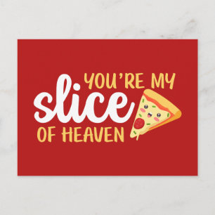 Slice of Heaven Cute Pizza Funny Valentijnsdag Briefkaart