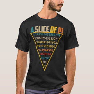 Slice Of Pi Day S Voor Mannen Vrouwen 3.14 Pi Symb T-shirt
