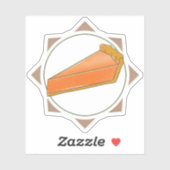 Slice of Pumpkin Pie Sticker (Vel)