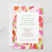 Slice of Summer Watermelon Party Invitation (Devant)
