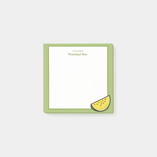 Slice of Sunshine ingelijst geel Post-it® Notes (Voorkant)