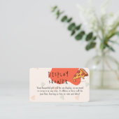 Slice Pizza Tijd Display Douche Informatiekaartje (Staand voorkant)