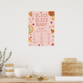 Slice Slice Baby First Birthday Milestone Poster (Keuken)