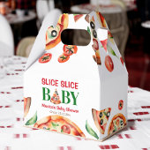 Slice slice baby Italiaans pizza baby shower Bedankdoosjes