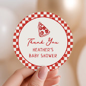 Slice Slice Baby Italiaanse Pizza Thema Ronde Sticker