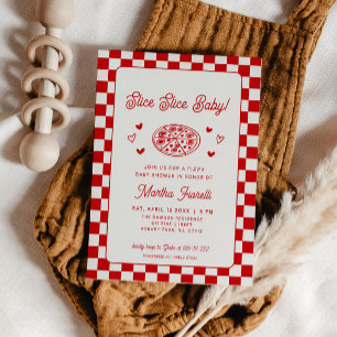 Slice Slice Baby Pizza Baby Shower Kaart