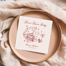 Slice Slice Baby Pizza Baby shower Servet