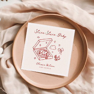 Slice Slice Baby Pizza Baby shower Servet