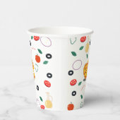 Slice Slice Baby Pizza Verjaardagsfeestje Papieren Bekers (Rechts)