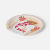 Slice Slice Baby shower Pizza-partij Papieren Bordje (Gekanteld)