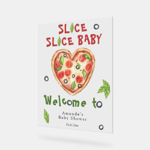 Slice, Slice Baby - Watercolor babyshower Acryl Bord
