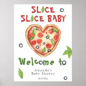 Slice, Slice Baby - Waterverf baby shower Poster (Voorkant)