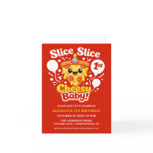 Slice Slice Cheesy Baby Pizza 1st Birthday