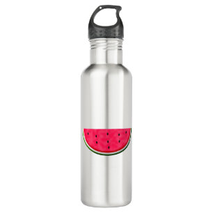 Slice-tekening van zoete watermeloenen waterfles 