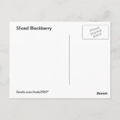 Sliced Blackberry ~ briefkaart (Achterkant)