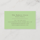 Sliced Bread aan boord, bakkerij Visitekaartje (Achterkant)