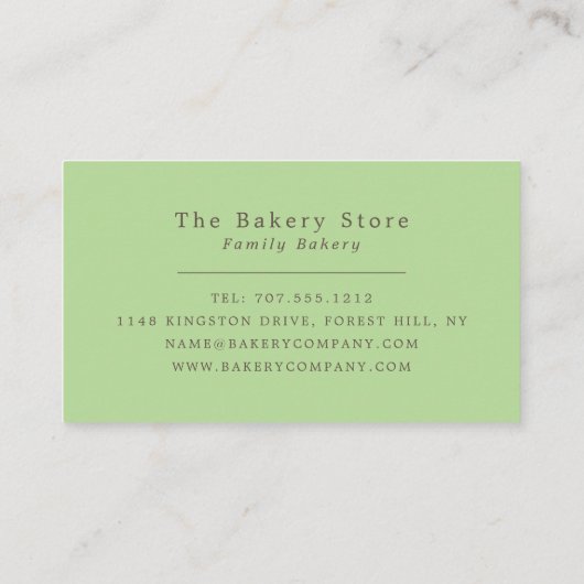 Sliced Bread aan boord, bakkerij Visitekaartje (Achterkant)