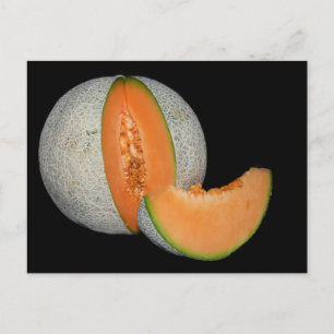 Sliced Cantaloupe Melon Briefkaart