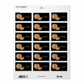 Sliced Cantaloupe Melon Etiket (Full Sheet)