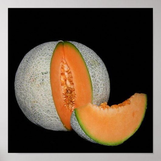 Sliced Cantaloupe Melon Poster (Voorkant)
