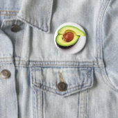 Sliced Open Avocado Ronde Button 5,7 Cm (In situ)