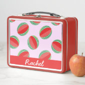 Sliced watermelon pattern on pink (In situ)