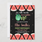 Slices Green Watermelon Invitations d'anniversaire (Devant)