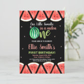 Slices Green Watermelon Invitations d'anniversaire (Debout devant)