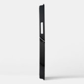 Slick Black Metallic Texture Case-Mate iPhone Case (Achterkant / Rechts)