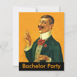 Slick Dapper Snapper ~ Bachelor Party Invitation Kaart