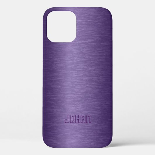 Slick Metallic Paarse achtergrond Case-Mate iPhone Case (Achterkant)
