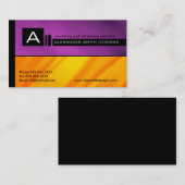 Slick Monogram Visitekaartje (Voorkant / Achterkant)