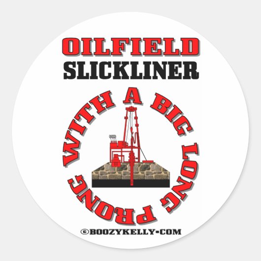 Slickline Prong, Sticker, Wireline gereedschap, Ol Ronde Sticker (Voorkant)