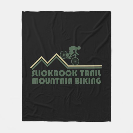 Slickrock Trails MTB mountainbiken Fleece Deken (Voorkant)
