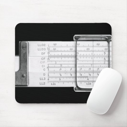 Slide Rule Mousepad Muismat (Met muis)