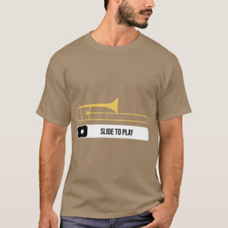 Slideo Playrombone Speler Muzikant Cadeau Marching T-shirt