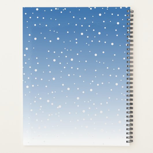 Sliding Snowman kerstvakantie Planner (Achterkant)