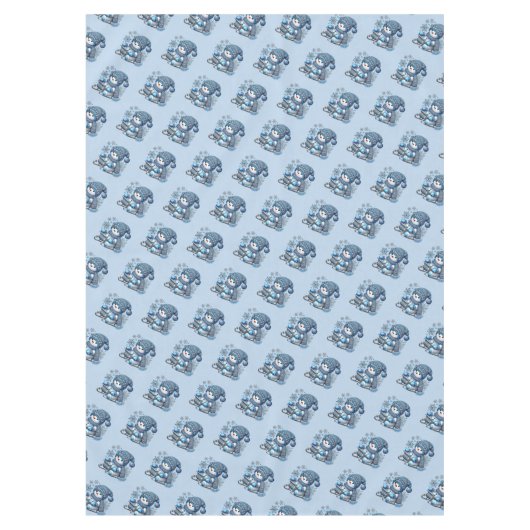 Sliding Snowman Noël Nappe de Noël (Devant)