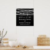 Sliert Licht Proefdiner Avond Welkomstbord Poster (Keuken)