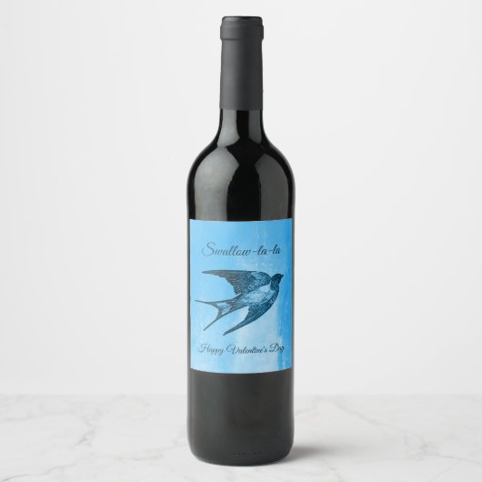 Slig la-la naughty Valentijnsdag Wijn Etiket (Voorkant)