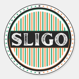 Sligo City Pride Emblem – Irish Identity Ronde Sticker