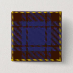 Sligo County Irish Tartan Vierkante Button 5,1 Cm