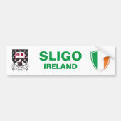 Sligo Ireland Crest et Irish Flag Bumper Sticker (Devant)