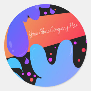 Slijm Bedrijfs branding Ronde Sticker