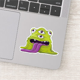 slijmerig monster sticker
