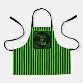 Slijmgroene Trick or treat Schort (Voorkant)