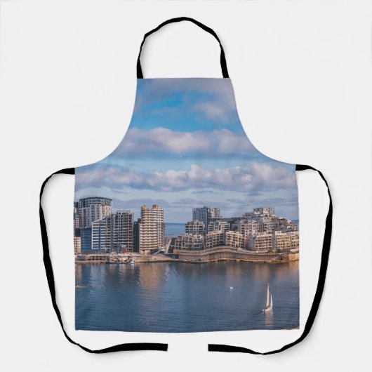 Slijmhaven en wolkenkrabbers op Malta Schort (Voorkant)