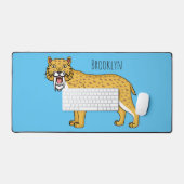 Slijmtandtijgerillustratie Bureaumat (Keyboard & Muis)