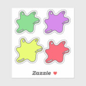 Slijmvormige decoratieve Sticker (Vel)